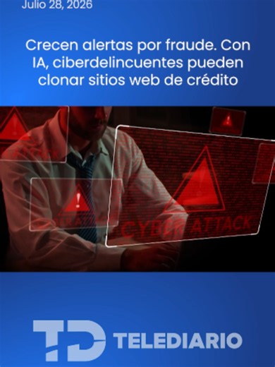 Clonan entidades financieras con IA 💻 La suplantación de identidad de Sociedades Financieras de Objeto Múltiple (Sofomes) aumentó 27 por ciento a tasa anual al cierre de mayo, en un contexto donde especialistas alertan que el uso de herramientas de inteligencia artificial (IA) está acelerando la clonación de sitios web en minutos. #telediariomx #telediarioinforma #tiktokinforma #noticias #noticiastiktok #cdmx #edomex #ia #inteligenciaartificial #fraudes #estafas #suplantacion #sofomes #tiktokme