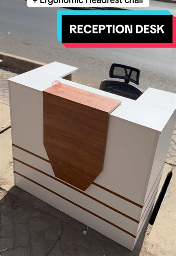 Executive Reception Desk with Ergonomic Chair Offer