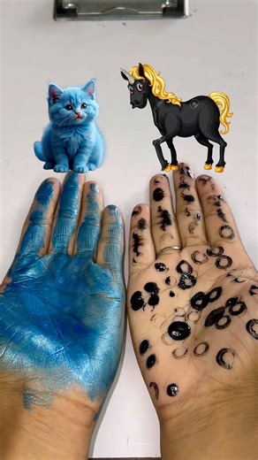 Colour Mixing💙+🖤 #colours #treanding #shorts