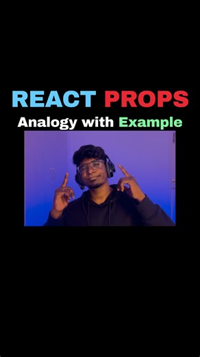 Kavin | Developer on Instagram: "What is Props in React? ⚡️ . @codewithkavin I’ll be sharing React, JavaScript, and CSS content with clear explanations, practical tricks, and pro-level tips 🧠⚡ So you never struggle with messy, unscalable projects again. Follow for clean code, better architecture, and real-world frontend skills 💻✨ #reactjs #javascript #frontenddeveloper #webdevelopment #codingtips"