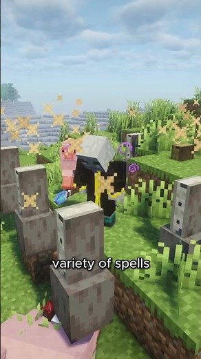 Becmonig an evoker in Minecraft!