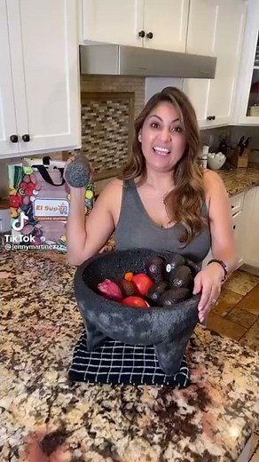 Quick and Easy Guacamole Recipe | Authentic Guacamole | The Best SuperBowl Appetizer Giant Molcajete
