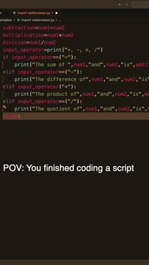 POV: You Finished your script and run it… #python #code