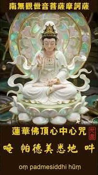 蓮華佛頂心中心咒 | 梵音(莊嚴_合聲) | 南無觀世音菩薩摩訶薩 | 蓮華悉地 | 無畏極藏 | 光明極聚 | 罪障極滅 | 成就極速 | 菩提極證 | 宇宙正能量