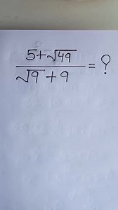 5 plus square root 49 over square root 9 plus 9 equals to ? #science #education #students #StarsEverywhere #generalknowledge | Prasann Priyadarshi