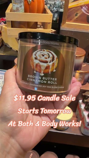 Bath & Body Works $11.95 Candle Sale Starts Tomorrow! #bathandbodyworks #candles #fall #sale