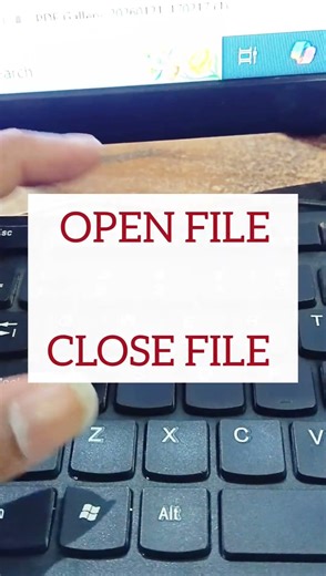 learn how to Open file and close file with keyboard #computer #keyboard #shortvideo