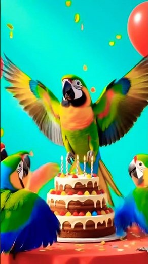 Cute Parrot Singing Happy Birthday to You 🎂🦜 | Funny & Adorable Birthday Song” #happpybirthday