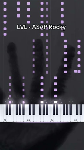 LVL - ASAP Rocky Piano Tutorial #clamscasinotypebeat #imgod #pianotutorial #pianocover
