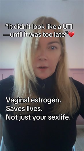 👉 UTIs. The reason for my 1am rant!! If your mum suddenly Isn’t herself please don’t ignore it. Older women often don’t get classic UTI symptoms. Confusion, agitation, hallucinations, or a fall can be the only warning sign. If you remember nothing else —remember this: A sudden change in behaviour in an older woman should always trigger a UTI check. This knowledge saves lives 🤍 🔗menopausecoach.uk #vaginalestrogen #UTI #elderlycare #hormones #menopause