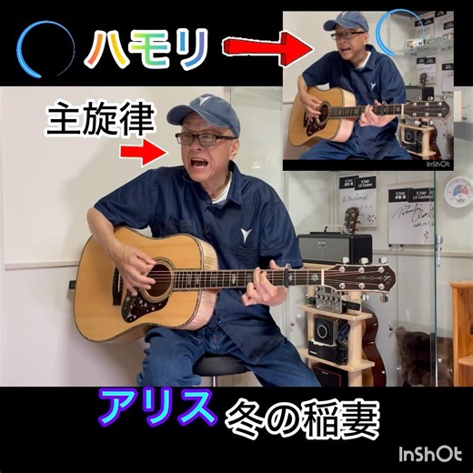 #ハモリ #アリス #冬の稲妻 弾き語り#K.Yairi Custom Shop LO Custom #ヤイリギター ピックアップL.R.Baggs🌈笑やん🌈 堀内孝雄 谷村新司 矢沢 透
