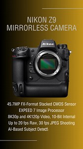  The new Nikon flagship. ✨ A fast, powerful AF system with subject detection developed using deep learning technology. 45.7-megapixel stills. High-speed still frame rates up to 120 fps. 8K and 4K videos. The world’s first. truly blackout free viewfinder, and Nikon’s first 4-axis tilting touchscreen. All in the most intelligent, durable, comfortable and connected Nikon camera the world has ever seen. | The Camera Exchange, Inc. | Facebook