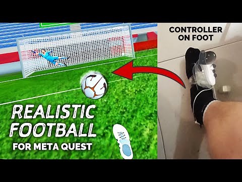 Realistic Football (soccer) game in VR - Eleven Goals Review