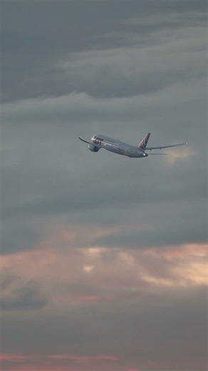 LOT Boeing 787-9 dreamy sunset takeoff at LAX