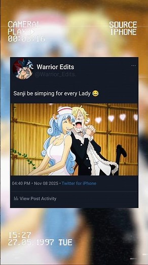 Sanji simping for Minks Ladies #onepiece