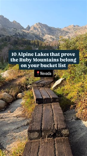 Miriam Gersdorf-Utah & Beyond Adventure Travel on Instagram: "See why hikers call this the Swiss Alps of Nevada The Ruby Mountains are full of alpine gems that feel untouched, wild and completely unforgettable. Paddle, swim, fish, camp or backpack. save this for your next Nevada adventure. At only 3 hours from Salt Lake City it makes for the perfect weekend getaway. ‼️ Please practice leave no trace when exploring outdoors. Pack out all your trash, TP, and food scraps. Don’t mark up the rocks or