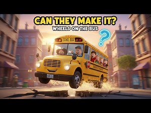 Wheels on the Bus for Kids 🚍 | Big Yellow Bus Song | Sing Along & Learn