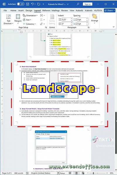 How to Make One Page Landscape in Word