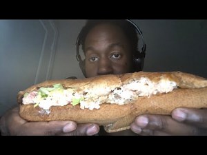 ASMR QUIZNOS LOBSTER SUB Review