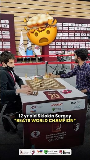 12 yr old kid beats World Chess Champion Gukesh D 😰🥶