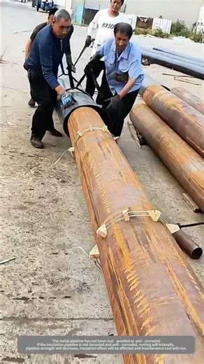 Can The Polyurethane Insulated Pipe Made This Way Keep Warm !!!