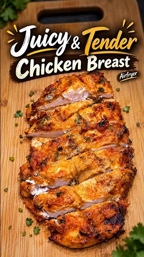 Juicy Tender Air Fryer Chicken Breast 🍗🔥 | 48g Protein | Day 44 |Easy Healthy Recipe #upmakaburulu