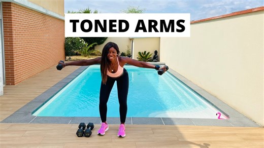 10 Min Toned Arms Workout With Dumbbells Advanced Strength Training