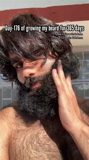 ᴀɴꜱʜ ᴅᴏɢʀᴀ on Instagram: "Beard Growth Day-176/365 Today's Beard Growth: 0.6mm Total Beard Growth: 109.0mm Follow along my journey of growing my beard for a whole year 189 days more to go Check the pinned reel for the reason of me growing my beard for a whole year"