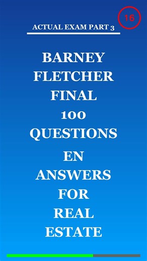 Barney Fletcher Final 100 Questions En Answers For Real Estate