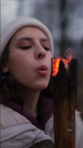 Easy Torch in the Wild! 🔥🌲 Simple Survival Trick