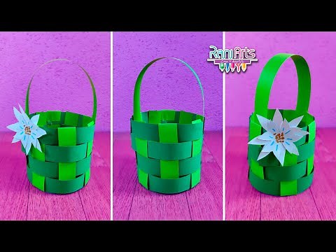 Haz una CANASTA DE PAPEL Fácil DIY