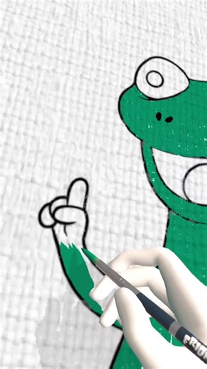 🦎😜#hoppers #pixar #draw #paint