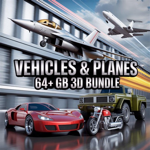 Vehicles & Planes 64+ GB STL Files Bundle | Cars Aircraft 3D Print Models | Printable STL Pack | High Detail 3D Printing Designs Download - Etsy