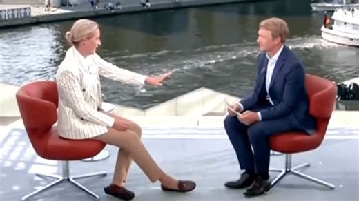 ARD-Sommerinterview mit Alice Weidel von Protesten gestört