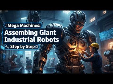 Mega Machines: Assembling Giant Industrial Robots Step by Step I Robotic Assembly Line
