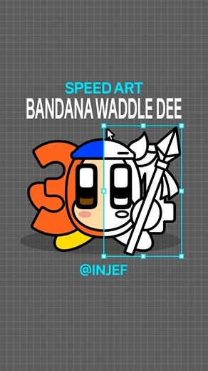 [Speed Art] Number Design 304(Bandana Waddle Dee)