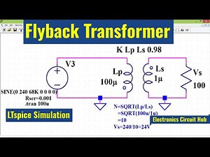 LTSpice Flyback Transformer | Simulation