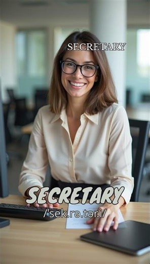 Loopoom English: Learn "Secretary" - English Vocabulary & Pronunciation