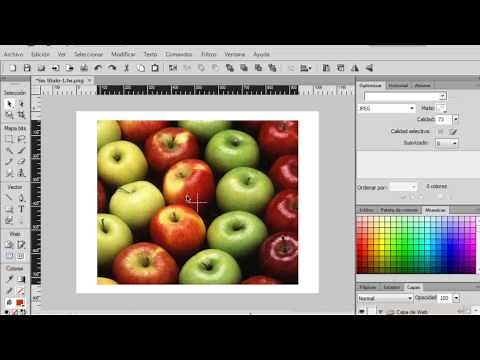 Rellenar texto o formas con una imagen en Adobe Fireworks