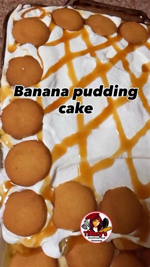This simple banana pudding cake came out fantastic & bursting with flavor #Banana pudding cake #Banana pudding #puddingrecipe #757foodie | Tiffany’s Soul Food and Catering