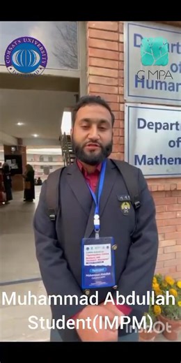 🎥✨ Voices from CIMPA School We are pleased to share a short video featuring reflections from participants of the CIMPA School on Optimization, Convex Analysis, and Geometric Structures at COMSATS University Islamabad, Lahore Campus. 🎓 Participants share their learning experiences, insights, and thoughts about this enriching academic journey. Their feedback highlights the impact of international collaboration and advanced mathematical discussions during the school. CIMPA - Centre International 