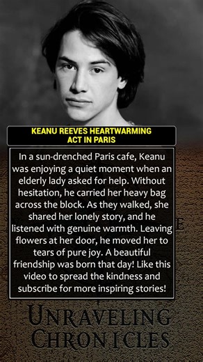 💔KEANU REEVES HEARTWARMING ACT IN PARIS