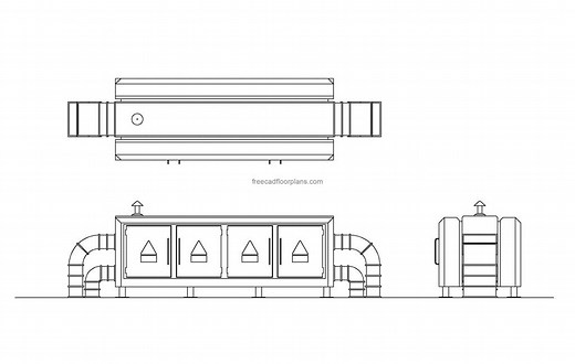 Air Handling Unit - Free CAD Drawings
