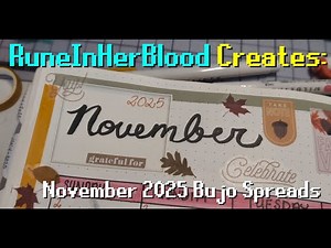 Bujo with me! November 2025 🦃🍽🧡🥧🏈