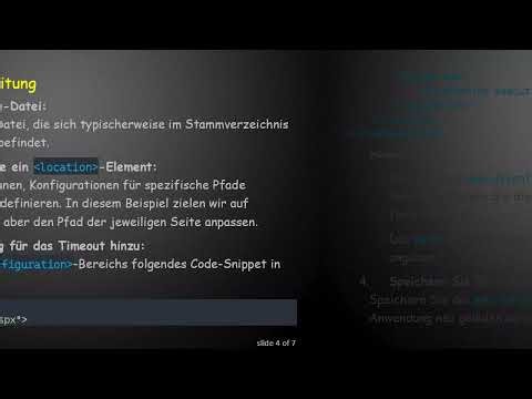 So ändern Sie das Timeout einer ASPX-Seite