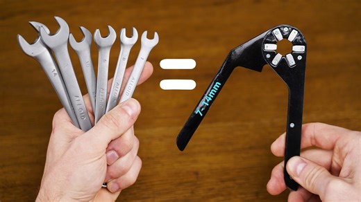 I built a unique adjustable wrench from scratch (DIY tool project)