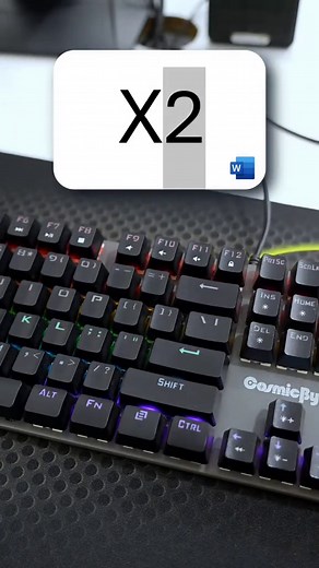 Subscript and Superscript Shortcut key in MS Word. #shorts #msword #viral #keyboard #fyp