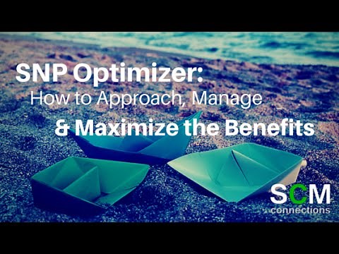 The Benefits of SNP Optimizer (SCM Connections Webinar Tutorial)