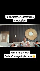 1.7K reactions · 41 shares | What a beautiful song that my mom made for the quads 殺! When mom mom is in town she sings to us.. #quads#explorepage#quadruplets#fypシ#fyp | Ronjera Abrahams | Facebook