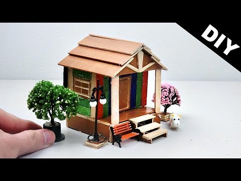 How to make Popsicle Stick Fairy House #17 | Easy DIY Fairy Garden Project